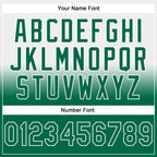 Custom Stitched White Kelly Green Fade Fashion Sports Pullover Sweatshirt Hoodie