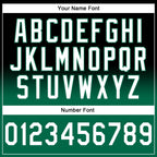 Custom Stitched Black White-Kelly Green Fade Fashion Sports Pullover Sweatshirt Hoodie