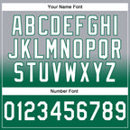 Custom Stitched Gray White-Kelly Green Fade Fashion Sports Pullover Sweatshirt Hoodie