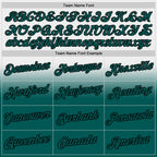 Custom Stitched White Midnight Green-Black Fade Fashion Sports Pullover Sweatshirt Hoodie