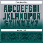 Custom Stitched Gray Midnight Green-Black Fade Fashion Sports Pullover Sweatshirt Hoodie