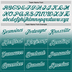 Custom Stitched White Teal Fade Fashion Sports Pullover Sweatshirt Hoodie