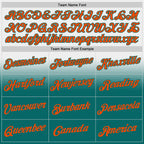 Custom Stitched White Orange-Teal Fade Fashion Sports Pullover Sweatshirt Hoodie
