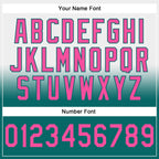 Custom Stitched White Pink-Teal Fade Fashion Sports Pullover Sweatshirt Hoodie