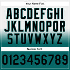 Custom Stitched White Black-Teal Fade Fashion Sports Pullover Sweatshirt Hoodie