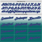 Custom Stitched White Purple-Teal Fade Fashion Sports Pullover Sweatshirt Hoodie