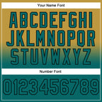 Custom Stitched Old Gold Teal-Black Fade Fashion Sports Pullover Sweatshirt Hoodie