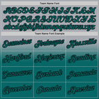 Custom Stitched Gray Teal-Black Fade Fashion Sports Pullover Sweatshirt Hoodie