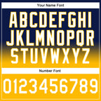 Custom Stitched Navy White-Gold Fade Fashion Sports Pullover Sweatshirt Hoodie