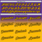 Custom Stitched Purple Gold-Black Fade Fashion Sports Pullover Sweatshirt Hoodie