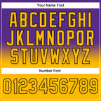 Custom Stitched Purple Gold-Black Fade Fashion Sports Pullover Sweatshirt Hoodie