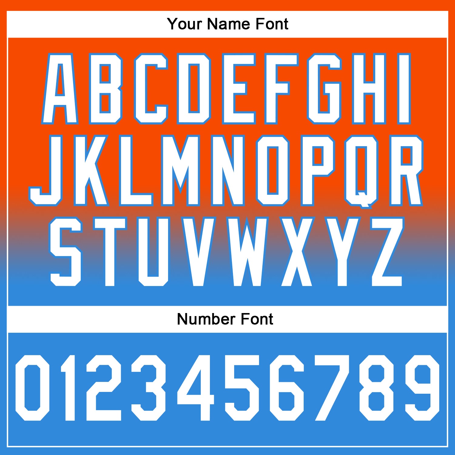 Custom Stitched Orange White-Powder Blue Fade Fashion Sports Pullover Sweatshirt Hoodie