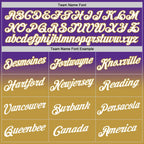 Custom Stitched Purple White-Old Gold Fade Fashion Sports Pullover Sweatshirt Hoodie