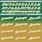 Custom Stitched Kelly Green White-Old Gold Fade Fashion Sports Pullover Sweatshirt Hoodie