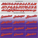 Custom Stitched White Orange-Purple Fade Fashion Sports Pullover Sweatshirt Hoodie