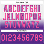 Custom Stitched White Pink-Purple Fade Fashion Sports Pullover Sweatshirt Hoodie