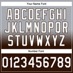 Custom Stitched Gray White-Brown Fade Fashion Sports Pullover Sweatshirt Hoodie