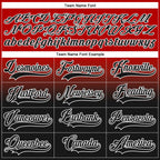 Custom Red Black-White Fade Fashion Hockey Lace Neck Jersey