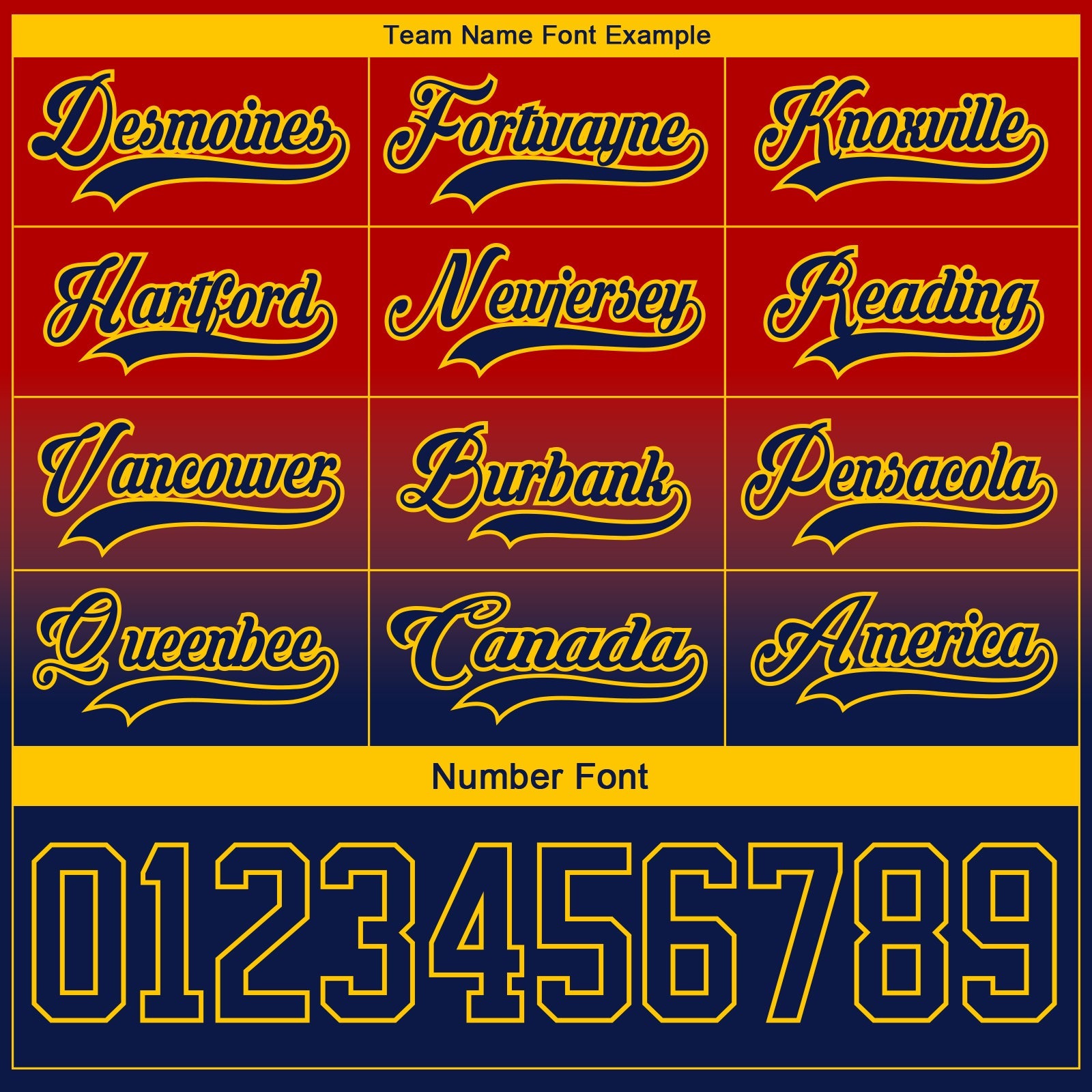 Custom Red Navy-Yellow Fade Fashion Hockey Lace Neck Jersey