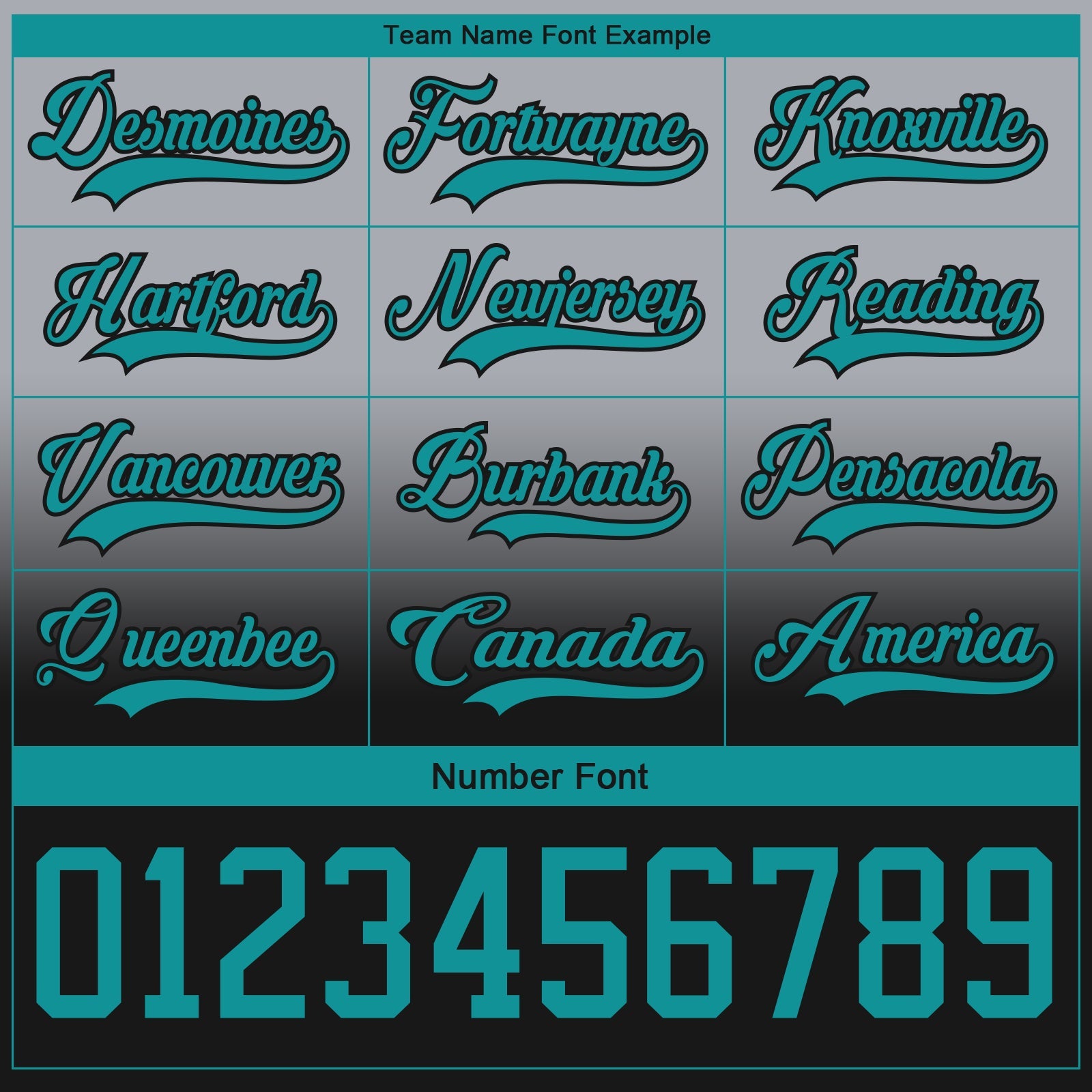 Custom Gray Teal-Black Fade Fashion Hockey Lace Neck Jersey