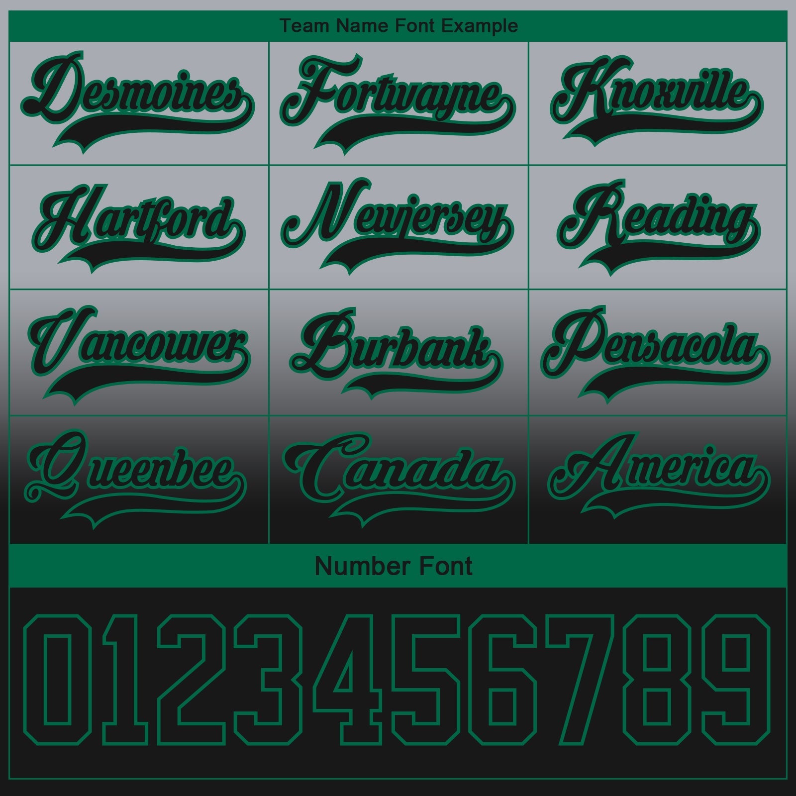 Custom Gray Black-Kelly Green Fade Fashion Hockey Lace Neck Jersey