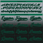 Custom Gray Black-Kelly Green Fade Fashion Hockey Lace Neck Jersey