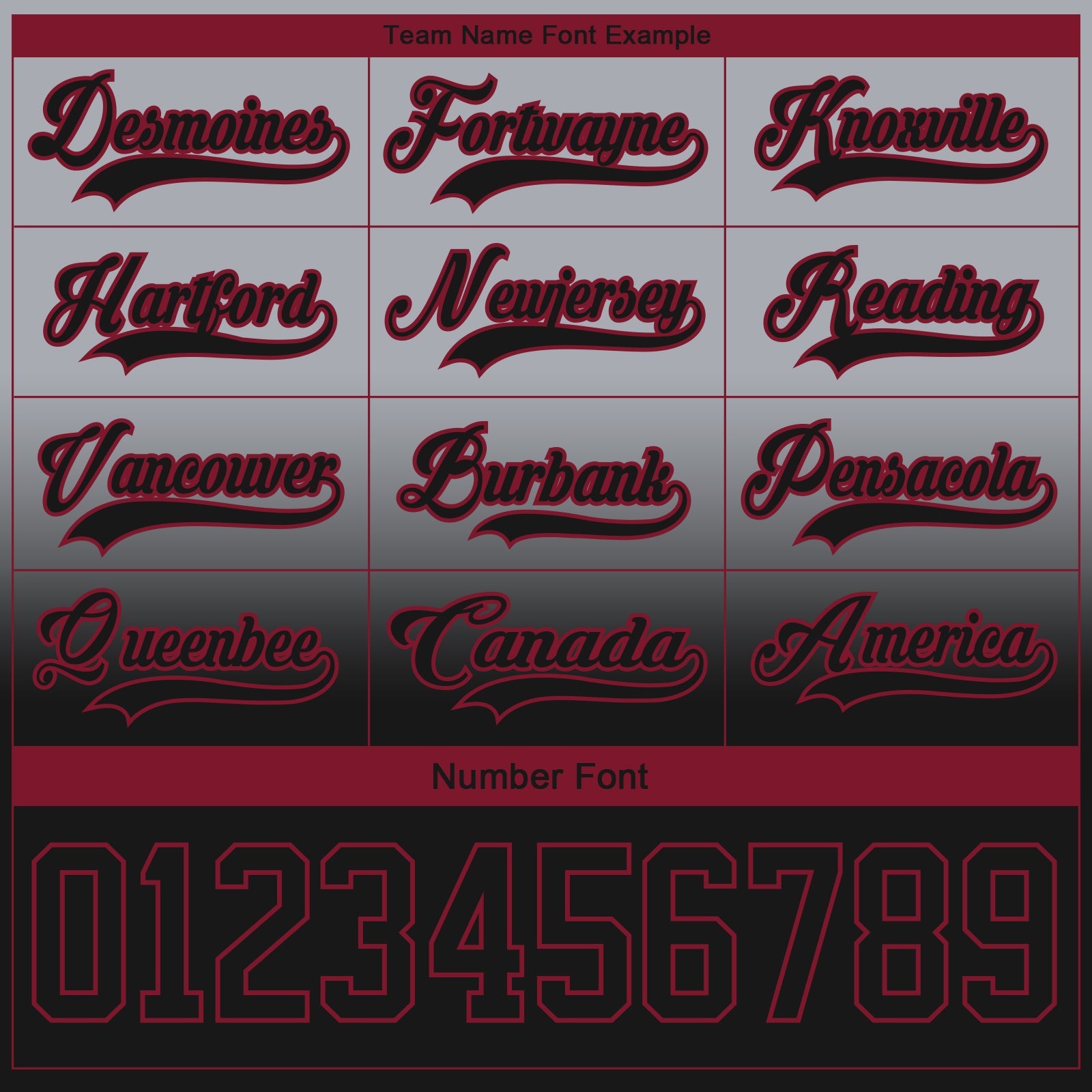Custom Gray Black-Crimson Fade Fashion Hockey Lace Neck Jersey
