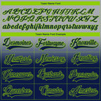 Custom Gray Navy-Neon Green Fade Fashion Hockey Lace Neck Jersey