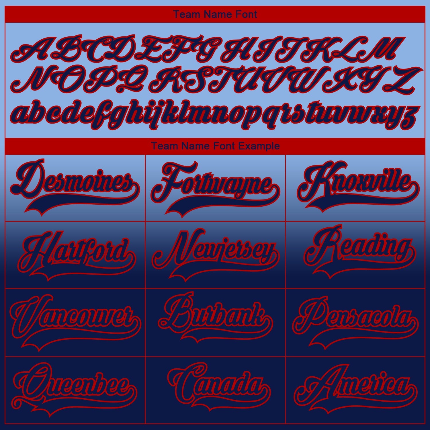Custom Light Blue Navy-Red Fade Fashion Hockey Lace Neck Jersey