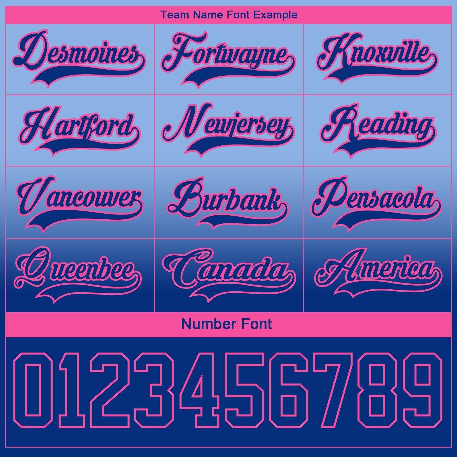 Custom Light Blue Royal-Pink Fade Fashion Hockey Lace Neck Jersey