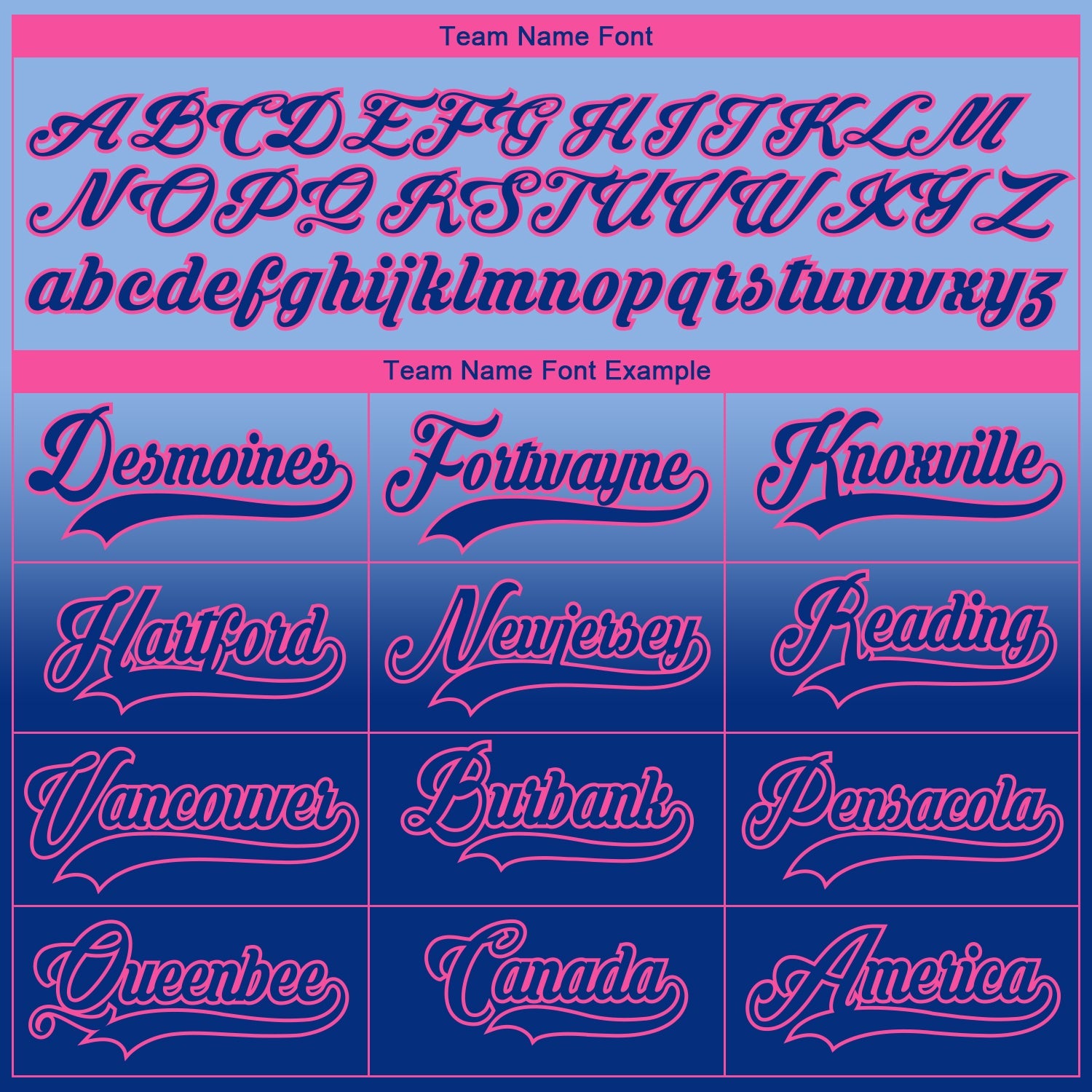 Custom Light Blue Royal-Pink Fade Fashion Hockey Lace Neck Jersey