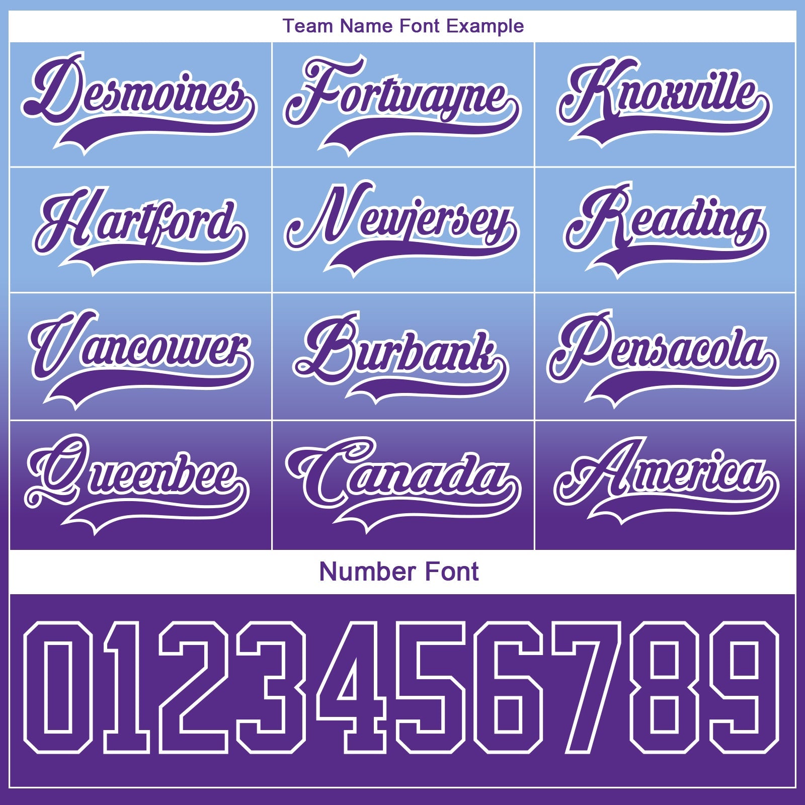 Custom Light Blue Purple-White Fade Fashion Hockey Lace Neck Jersey