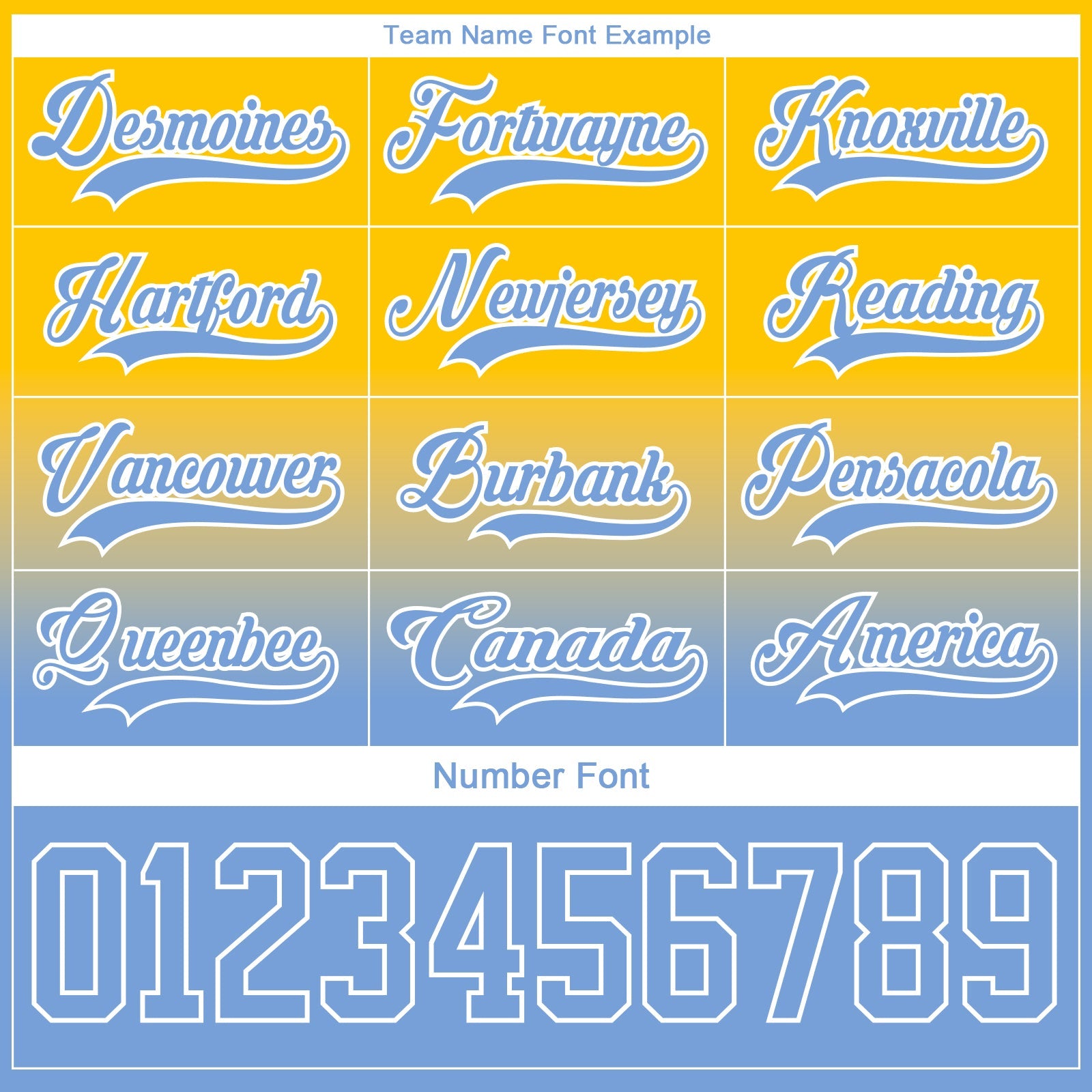 Custom Yellow Light Blue-White Fade Fashion Hockey Lace Neck Jersey