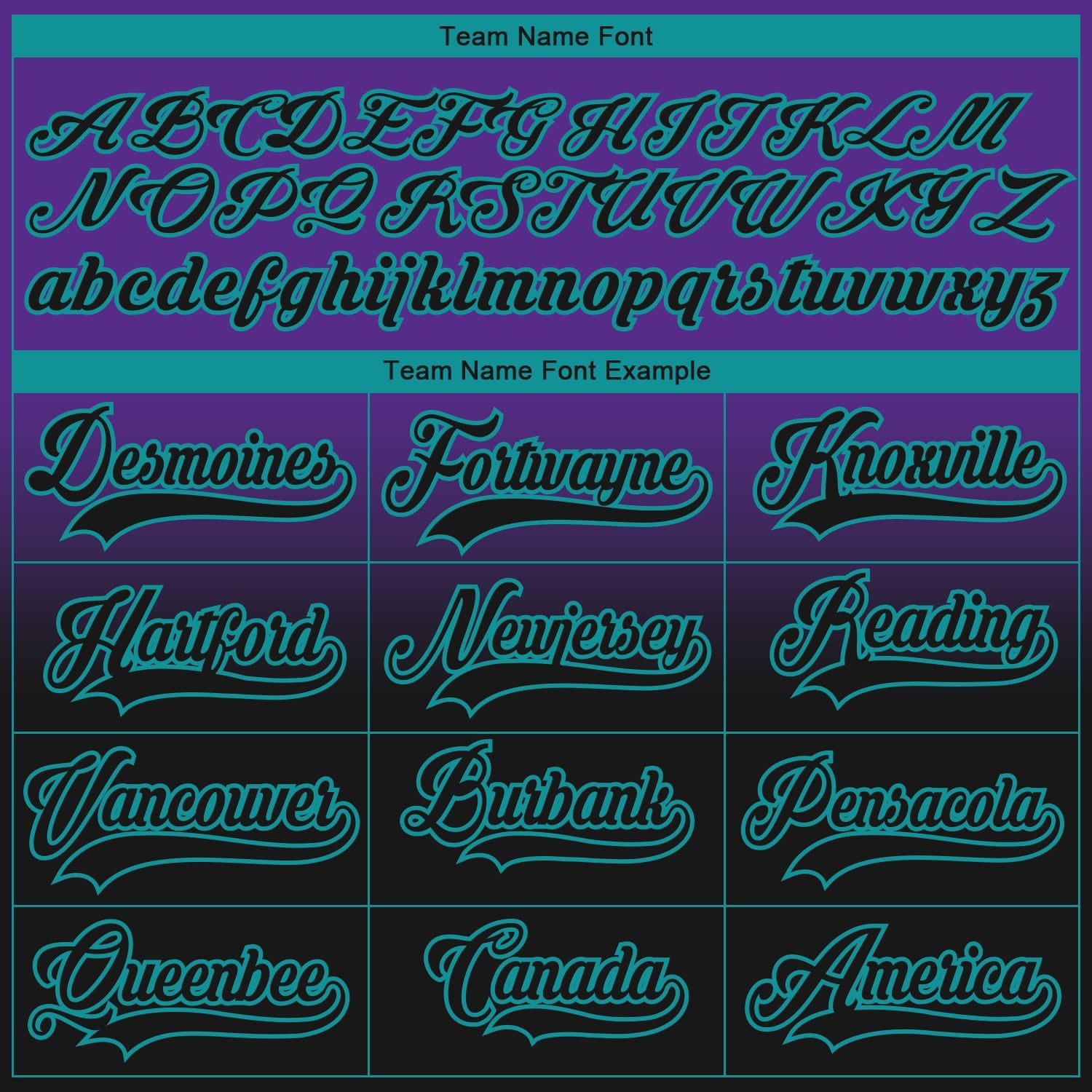 Custom Purple Black-Teal Fade Fashion Hockey Lace Neck Jersey