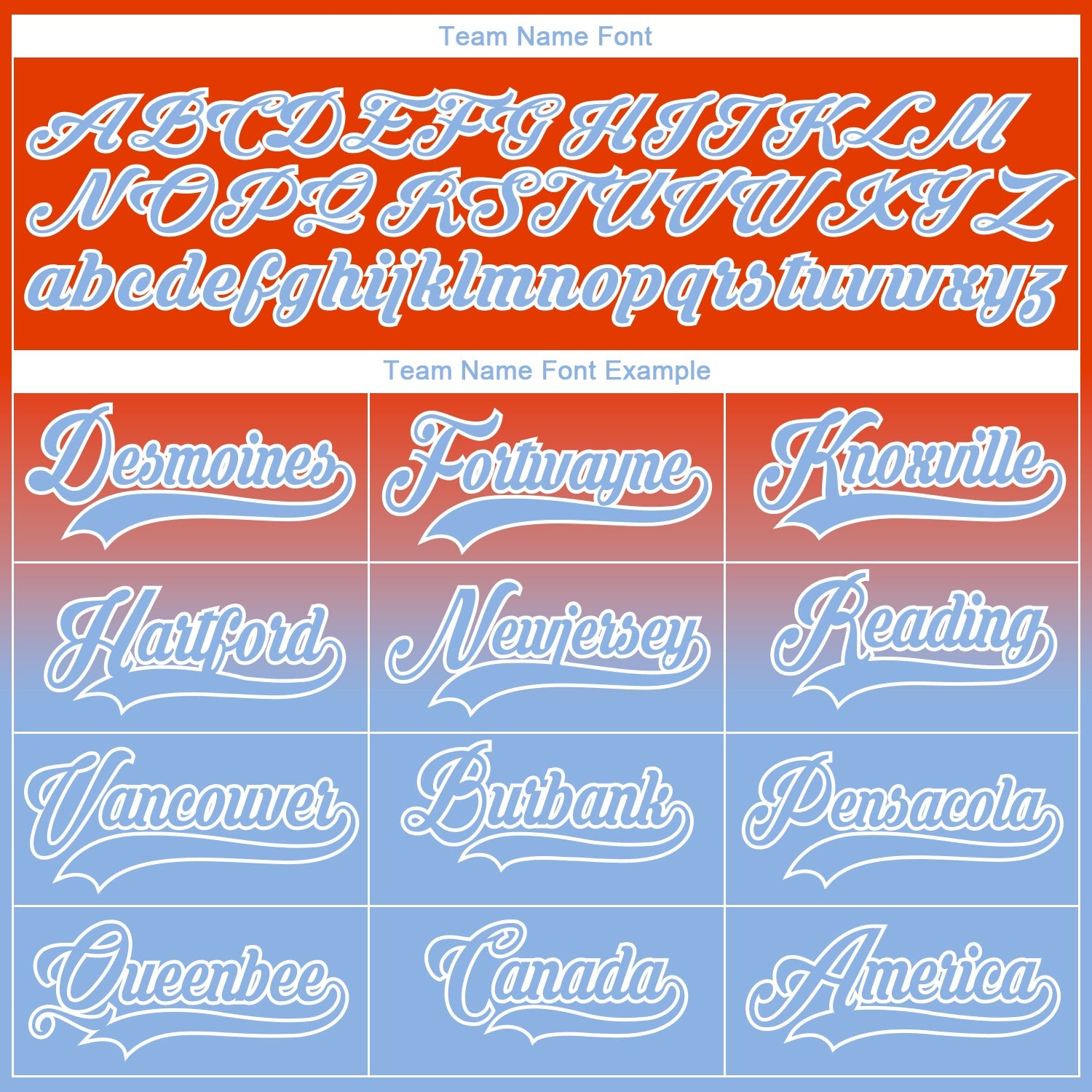 Custom Orange Light Blue-White Fade Fashion Hockey Lace Neck Jersey