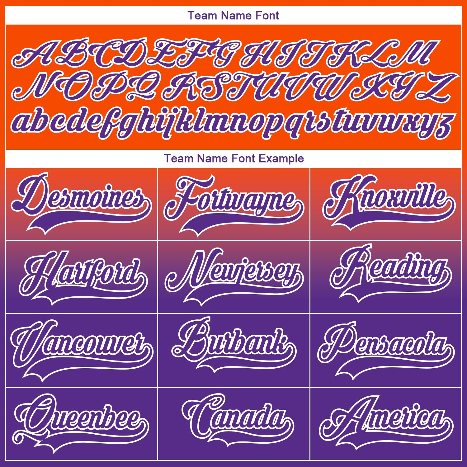 Custom Orange Purple-White Fade Fashion Hockey Lace Neck Jersey