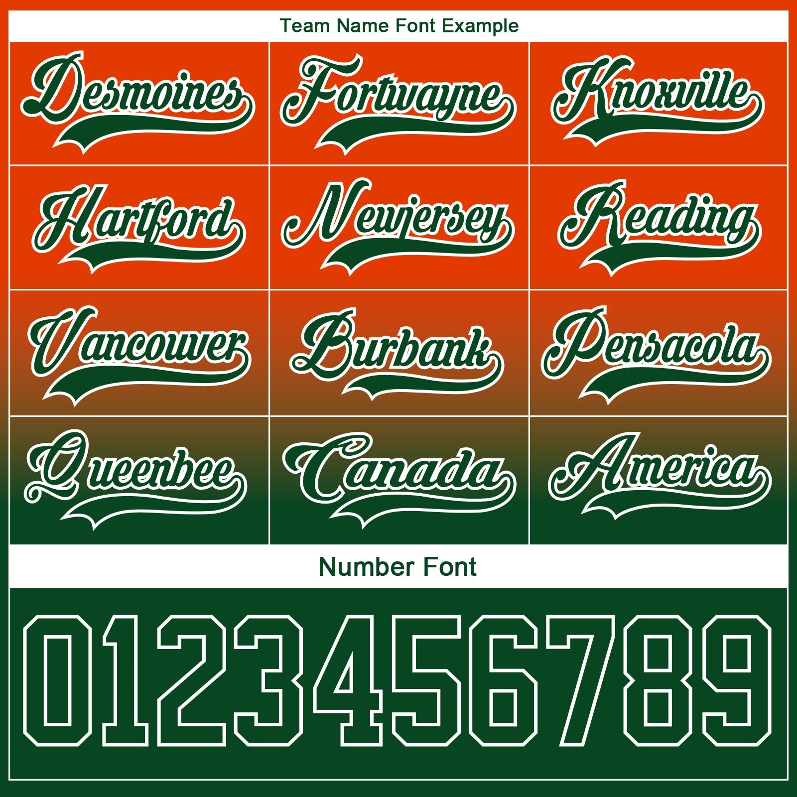 Custom Orange Green-White Fade Fashion Hockey Lace Neck Jersey