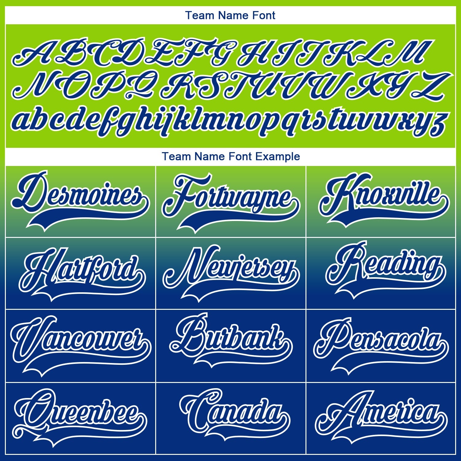 Custom Neon Green Royal-White Fade Fashion Hockey Lace Neck Jersey