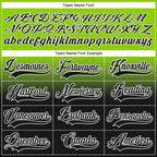 Custom Neon Green Black-White Fade Fashion Hockey Lace Neck Jersey