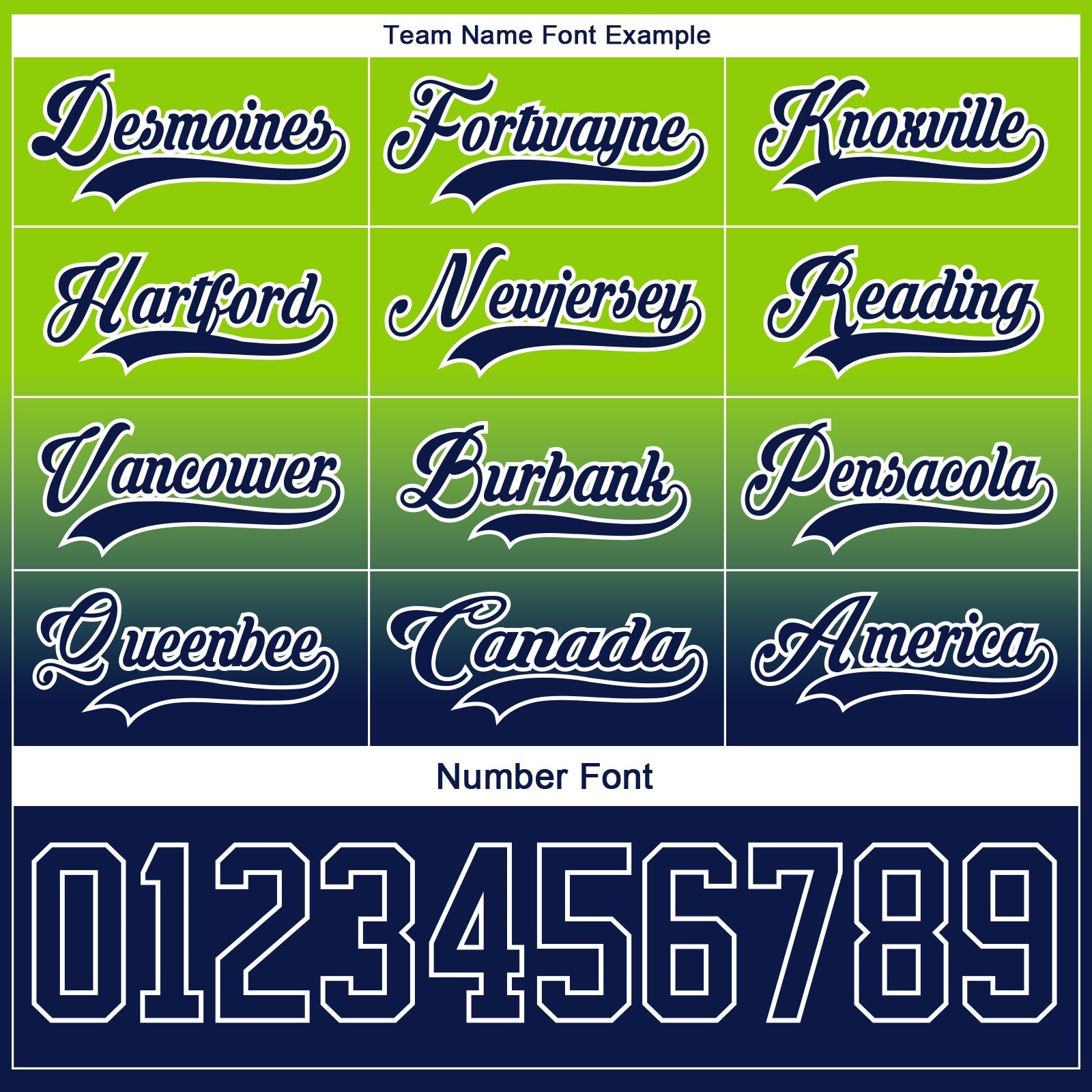 Custom Neon Green Navy-White Fade Fashion Hockey Lace Neck Jersey