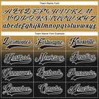 Custom Old Gold Black-White Fade Fashion Hockey Lace Neck Jersey