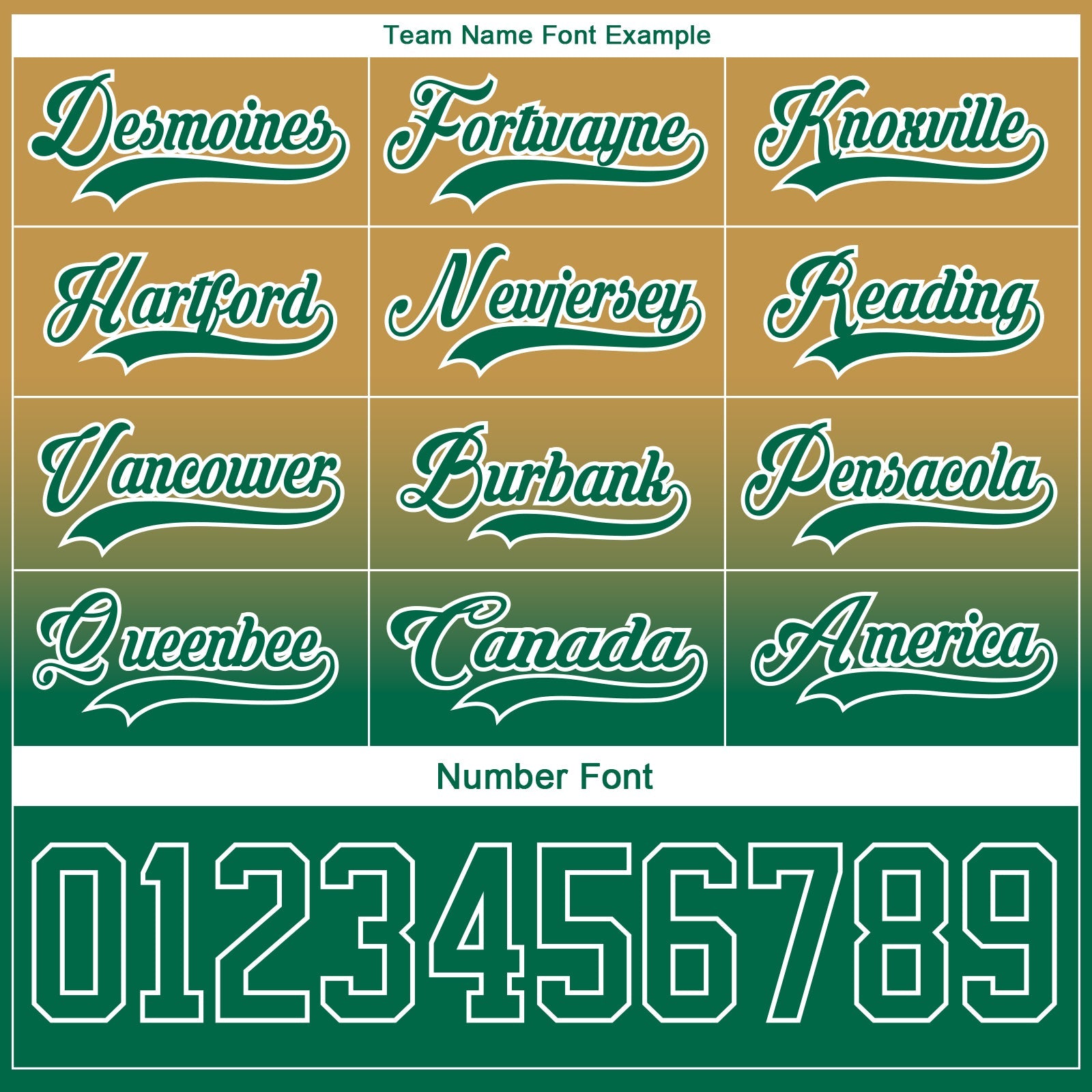 Custom Old Gold Kelly Green-White Fade Fashion Hockey Lace Neck Jersey