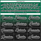 Custom Kelly Green Black-White Fade Fashion Hockey Lace Neck Jersey