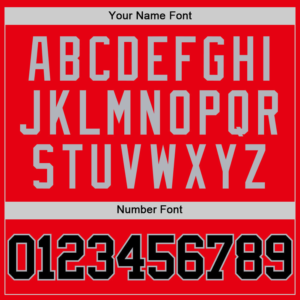 Custom Fire Red Black-Gray Authentic Basketball Jersey