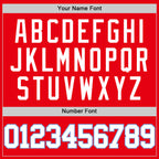 Custom Fire Red White-Light Blue Authentic Basketball Jersey