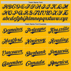 Custom Gold Navy Authentic Baseball Jersey