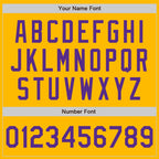 Custom Gold Purple Authentic Baseball Jersey