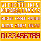 Custom Gold Red-White Authentic Football Jersey