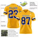 Custom Gold Royal-White Authentic Football Jersey