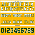 Custom Gold Green-White Authentic Football Jersey